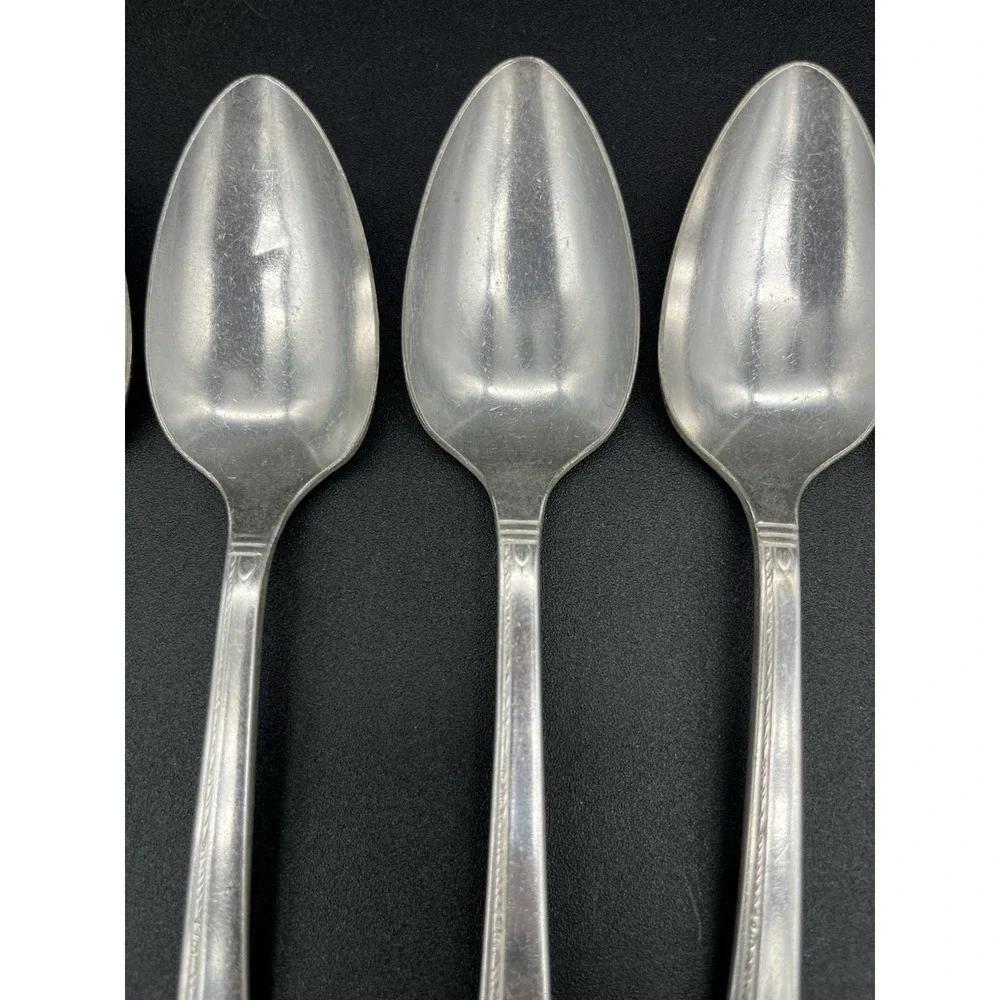 Grenoble Silverplate Teaspoon Set 6 Pieces Circa 1938 Oneida Silver